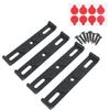 Frameless License Plate Mount 4PCS Weather-Proof Frameless License Plate Frame Car Tag Frame For Front And Rear Car Tags