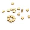 10pcs Copper Heart Beads Charm for Bracelet Earring Necklace DIY Jewelry Making