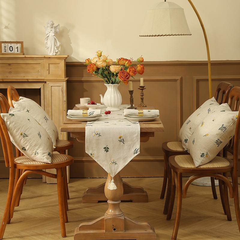 1PC Cotton Linen Pillowcase Soft and Comfortable Cushion Cover Home Decor Sofa Pillows Living Room Couch Ornament Invisible Zip