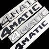 4MATIC 4 MATIC Car Trunk Chrome Black Letters Emblem Badge Sticker for A B C E G S ML SL CL GLA CLA Class