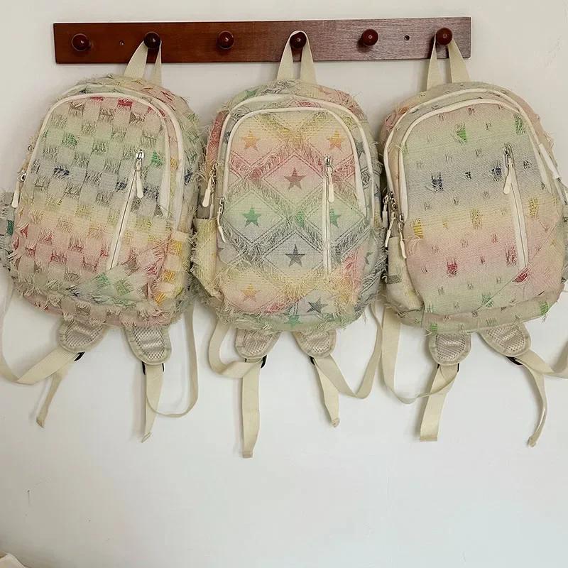 Женский дорожный рюкзак с нишевым маленьким рюкзаком интернет-знаменитость постепенное изменение оригинальной моды