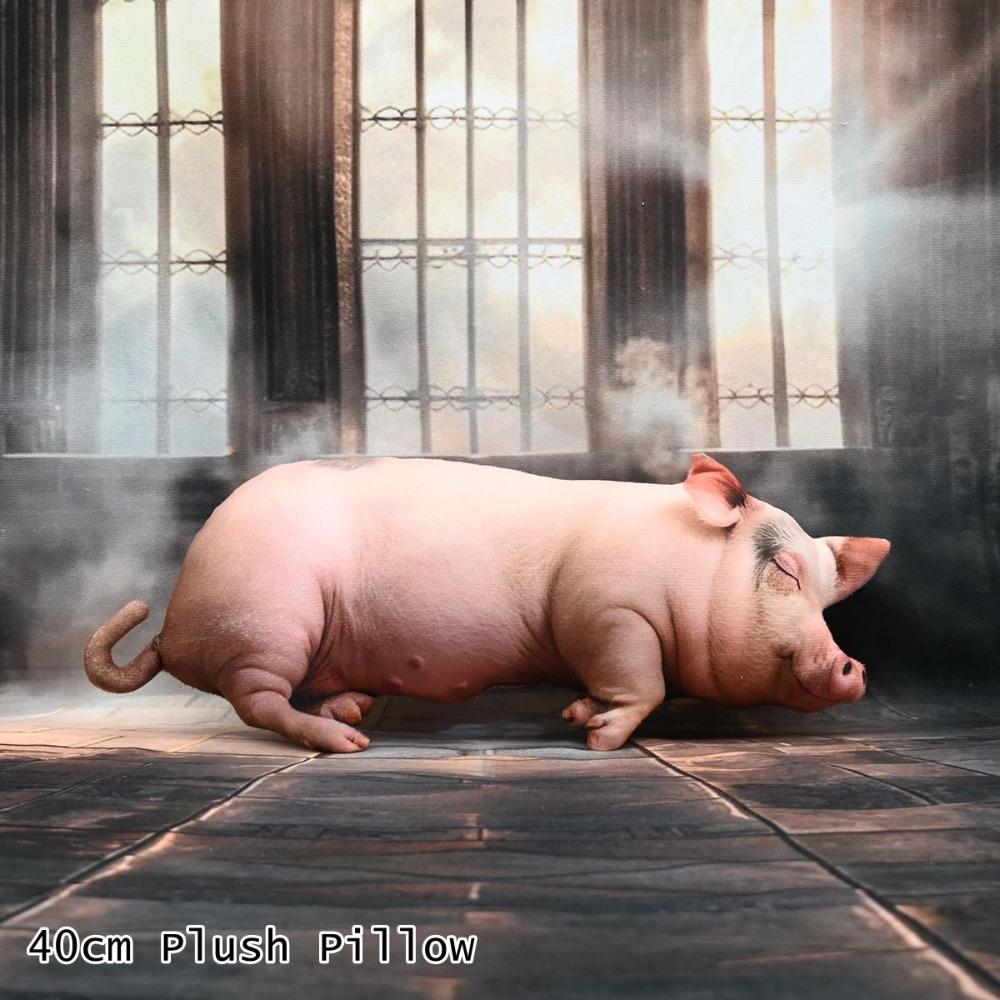PP Cotton Filled Poultry Throw Pillows 40cm Size Pig Keychain Animal Cushion Doll Toys Bedroom Use