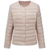 Women's Lightweight Collarless Short Down Jacket TB5330112A