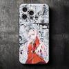 Дорогая Зеро Ту 02 Аниме Мягкий Чехол для Телефона для iPhone 16 16E 17 Air 15 Pro Max 14 Plus 13 Mini 11 12 7 Черный Чехол Задняя Панель