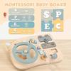 Светодиодный выключатель света, игровая доска для малышей, выключатель света, управление, деревянная доска, мелкая моторика, образовательная обучающая деятельность, игровая доска, игрушка