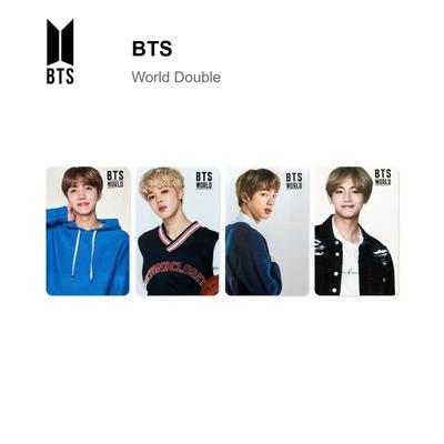 BTS Двусторонняя официальная фотокарточка Jin World
