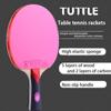 Tuttle Color Single Racket Horizontal Table Tennis Racket Single Outfit School Club Gym Long Handle Short Handle Training