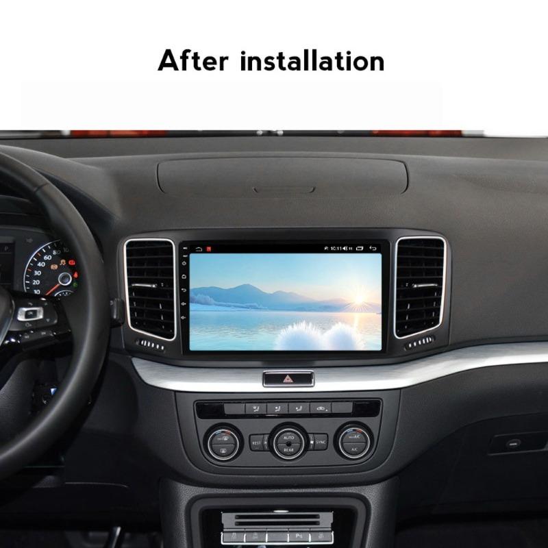 For VW 2011-2018 Sharan 9inch 2 Din Car Radio Plastic Fascias Panel Dashboard Frame Installation Android Multimedia Playe Frame