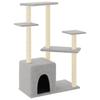 Scratching Post with Sisal Scratching Posts Light Grey 107.5 cm