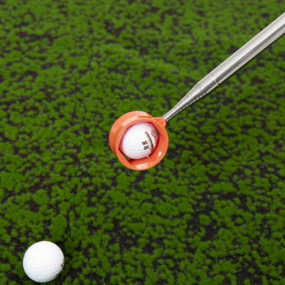 1 Piece Retractable Golf Ball Pick-Up Tool 9-Foot Stainless Steel Grabber Adjustable and Durable Golf Accessory for Golf Courses and Practice Ideal
