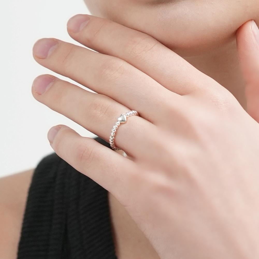 Серебряное кольцо Bonbeau Mini Motif с шариком, 2 мм