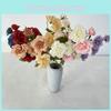 Artificial Silk Rose Flower Arrangement For Bridal Party Photo Shoot Decor