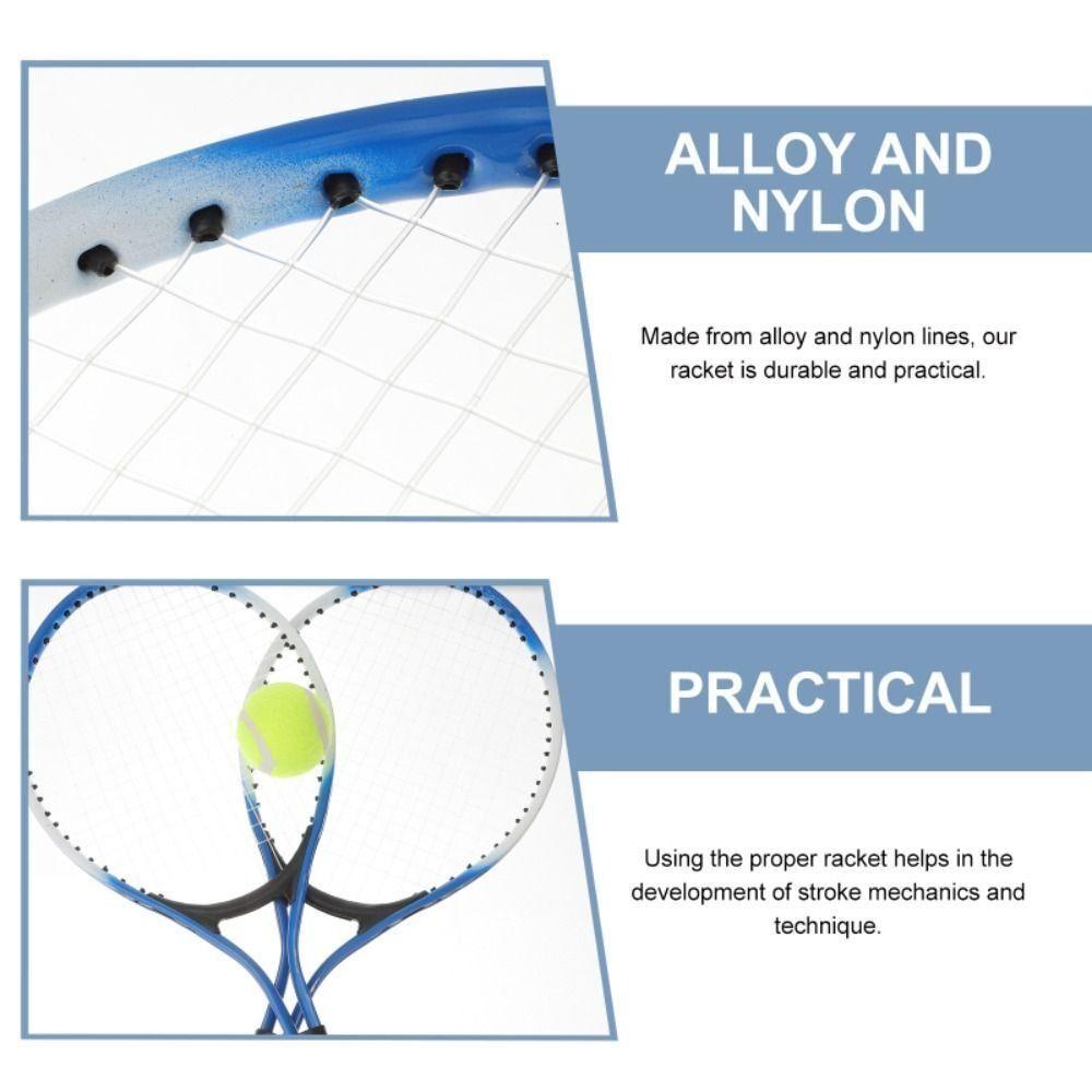 Портативный набор теннисных ракеток для детей, набор одинарных теннисных ракеток, спортивные игрушки, теннисное оборудование