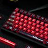 Набор кейкапов Manga Красный Черный Вишня PBT 129 Клавиш Mx Switch HI75 HI8 68 F99 104 64 Wooting Механическая Клавиатура