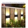 4/6/10 LED Solar Wall Lamp Outdoor Waterproof Up And Down Luminous Lighting Garden Decoration Solar Lights Stairs Fence Sunlight Lamp