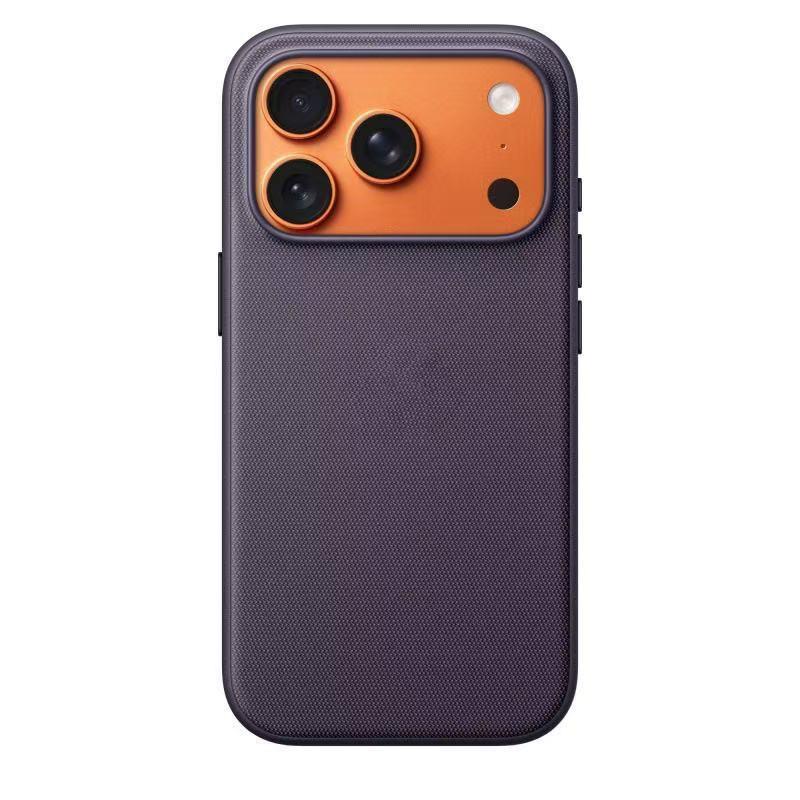 Magnetic Phone Case IPhone 17 Pro Max With Capacitive Touch Button Tech Fabric Cover Anti-Slip Grip