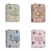Bear Pattern Print Ladies Wallet Card Case Made Of Pu With Antitheft Features For Women