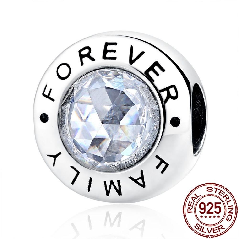 New Charms 925 Silver Sister Daughter Mum Mother Family Love Heart Beads Fit Origina Bracelet Necklace DIY Jewelry