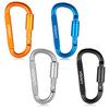 Lixada Aluminum Alloy D-ring Locking Carabiner Screw Lock Hanging Hook Buckle Keychain for Camping Hiking