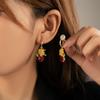 New Luxury Sunflower Earless Mosquito Coil Earrings Fashion Daisy Earrings