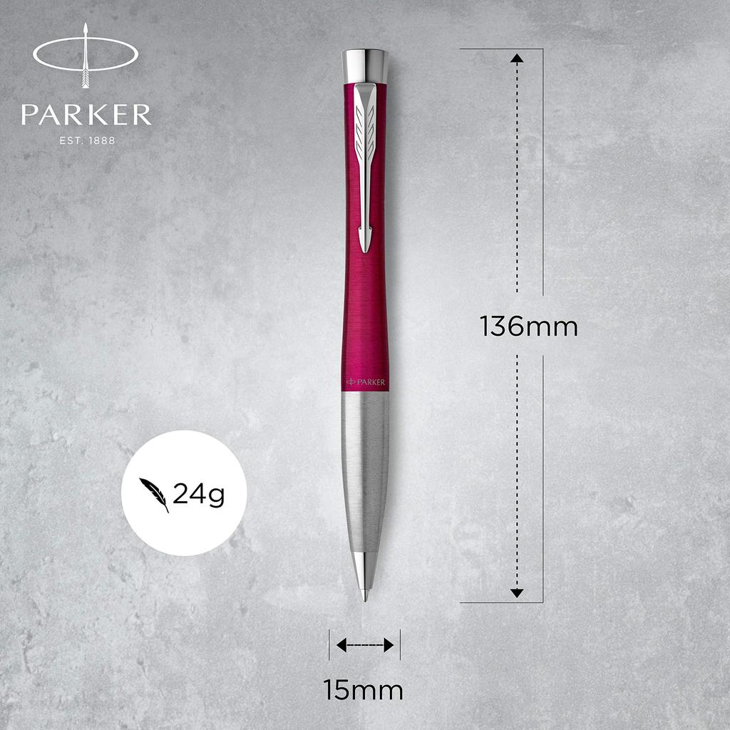 Parker Шариковая ручка Urban Magenta CT Medium Point в подарочной коробке, оригинальный импортный продукт 2143450Z на масляной основе