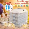 56/98/150/196 автоматический инкубатор для яиц, инкубаторная машина для фермы, цифровой ЖК-дисплей для фермы, курица, перепелиный брудер, инкубатор для яиц