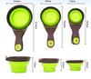 Silicone folding dog food spoon pet spoon with sealing clip food shovel cat food spoon pet supplies