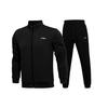 Thickened Fleece Cardigan Sweatshirt And Pants Set Men Sweatshirt, Pants Black AWEQ029-1