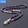 Натуральная энергия, кристальная колонна неправильной формы, длинная веревка, плетеный аметист, черный турмалин, бутиковое ожерелье Hailanbao с подвеской