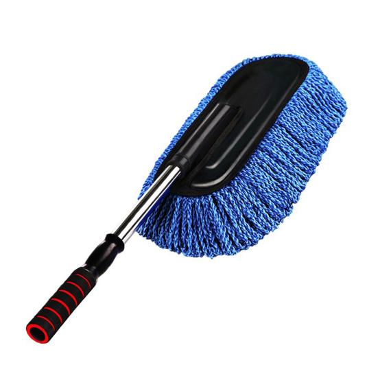 Microfiber Car Wash Brush Mop Kit with Long Handle Soft Bristle Brush Car Cleaning Supplies Duster Washing Tools Accessories
