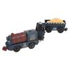 3pcs Toddler Train Set Toy Retro Electric Train Playset Classic Blue Small Train Toy for Kids