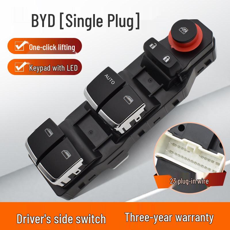 BYD F3 Window Lifter Switch: Left Front & Rear Door Button Assembly, F3R/L3 Accessories