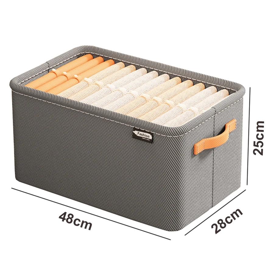 Домашний шкаф для одежды в стиле ящика, длинный прямоугольный, разделенный на секции, складной ящик для хранения одежды и брюк