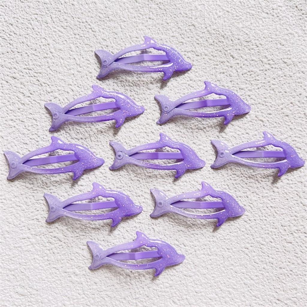 1 пара боковых заколок для волос, головной убор в виде дельфина для повседневного ношения, заколки для волос, аксессуар для волос в виде шпильки