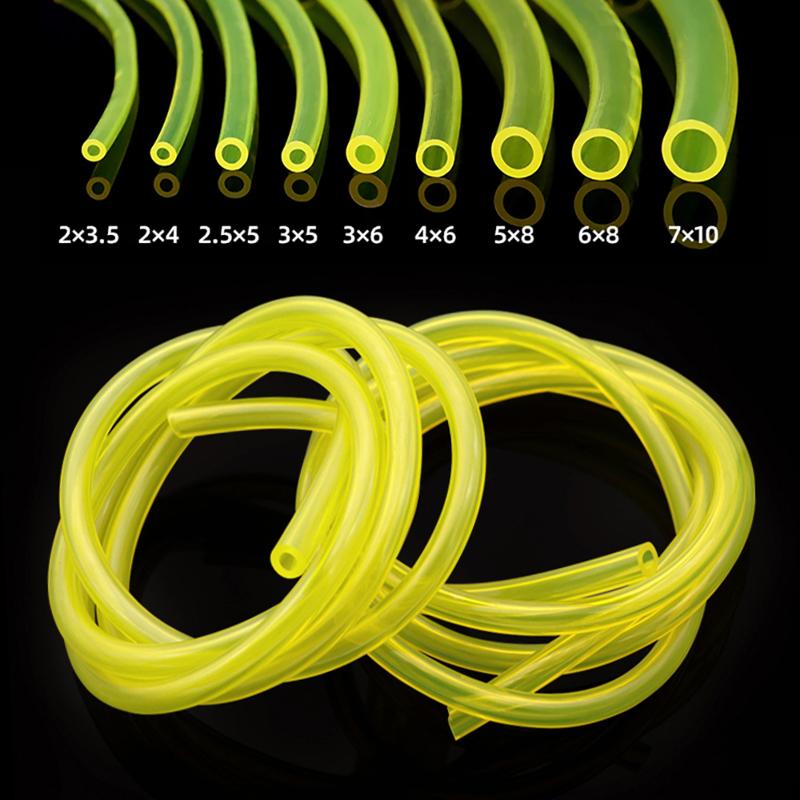 Fuel Petrol Hose Yellow Polyurethane Oil Resistant Flexible Tube for Motorcycle Car Dia 2mm 3mm 4mm 5mm 6mm 7mm 7