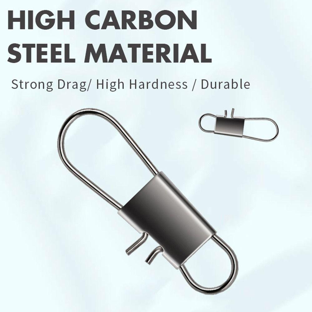 10 шт. высокопрочный нержавеющий стальной цельный кольцевой ролик вертлюг сверхмощный шариковый рыболовный застежка-коннектор с вертлюгом-бочонком на подшипнике