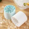 2Pcs Silicone Ice Cube Mold Round Ice Bucket Easy-Release DIY Freeze Maker Space-Saving Easy Release Ice Cube Tray for Drinks