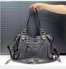 Y2K Spicy Girl One Shoulder Crossbody Bag Vintage Washed Leather Soft Leather Motorcycle Bag Large Capacity Bag