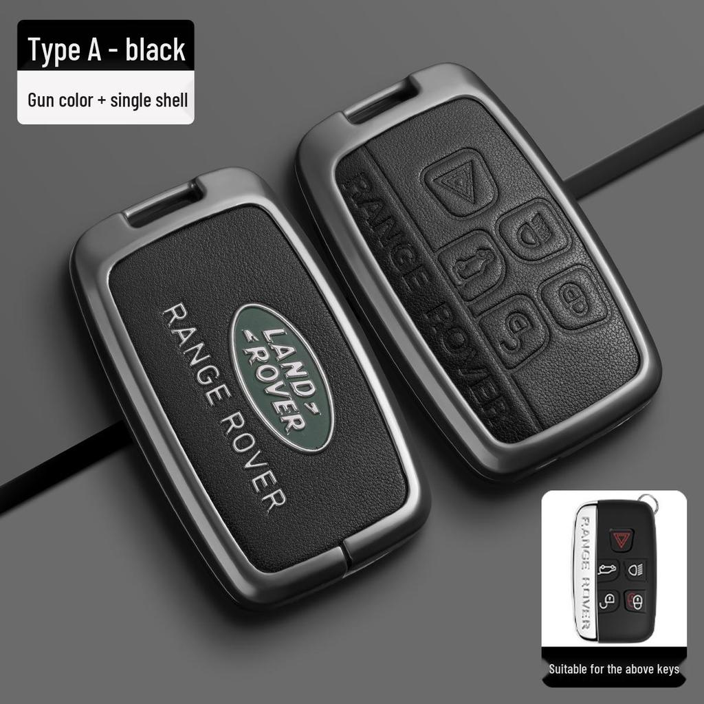 Чехол для ключа из ТПУ с металлической пряжкой для Land Rover Range Rover, Sport, Velar, Evoque, Discovery 4, Discovery Sport и 5.