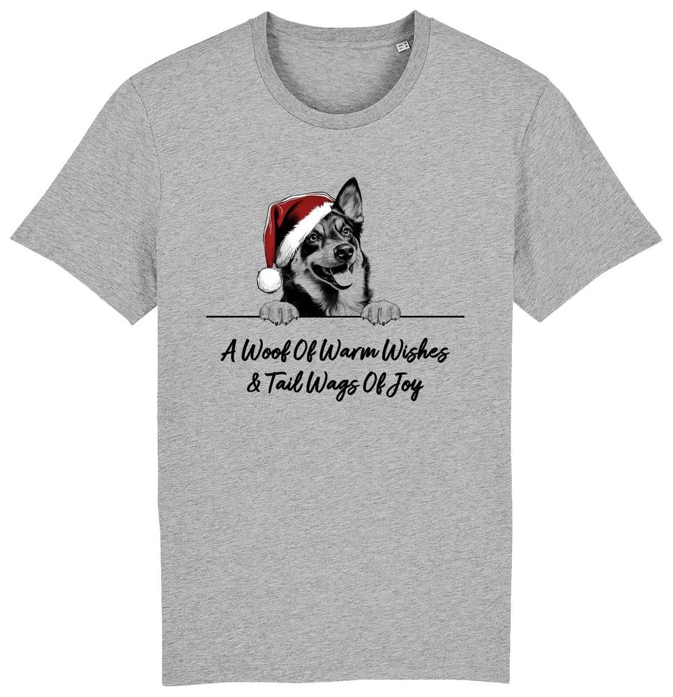 LANCASHIRE HEELER Christmas Dog T-Shirt Adults Kids Woof Wishes Tail Wags Dogs