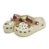 Crocs Crush Clog 811 Сделано Карамель Вареные Сны Печенье Хлеб Серия Послеобеденный Чай Дырявые Туфли Унисекс Кость Белый Подарочная Коробка Модель