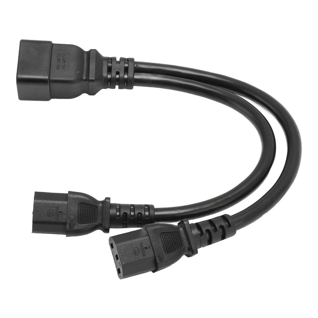 IEC320 C20 To Dual C13 Splitter Power Cord IEC320 C20 Male To IEC320 C13 Female Y Splitter