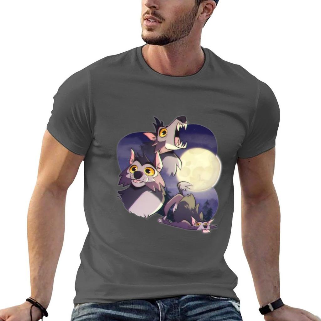 Three Wuff Moon TShirt t shirt custom print t shirts for Unisex slim fit Unisex t shirt cotton high quality Tshirt