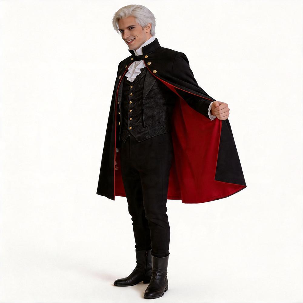 Cloak Cape Costume, Vampire Cape Cosplay Cosplay Stage Costume Halloween