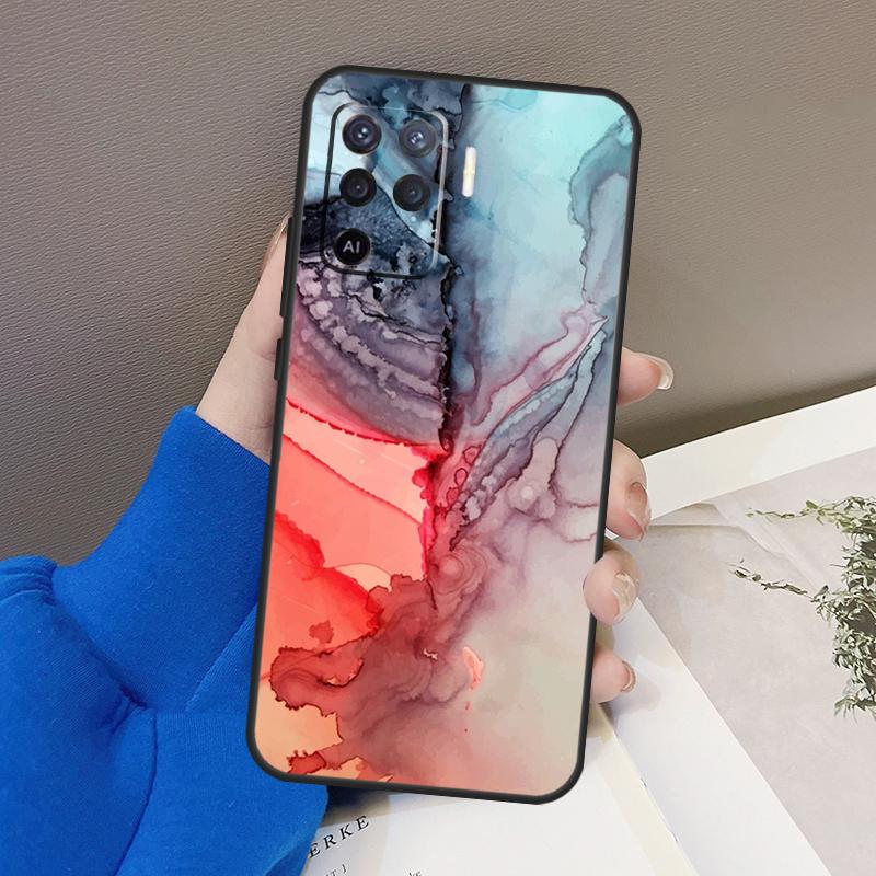 Пляжный Пастельный Абстрактный Чехол Для Oppo A76 A16 A96 A17 A18 A60 A80 A40 A38 A58 A78 A98 A94 A74 A54 A15 A57 A77 A5 Pro