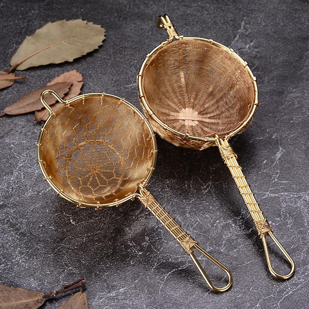 Strainer Handcrafted Tea Infuser Double-layer Drain Mesh for Bedroom
