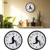 Walks Wall Clock British Comedy Inspired Ministry Of Silly Walk Wall Clock Classic Wall Watch Funny Walking Silent Mute