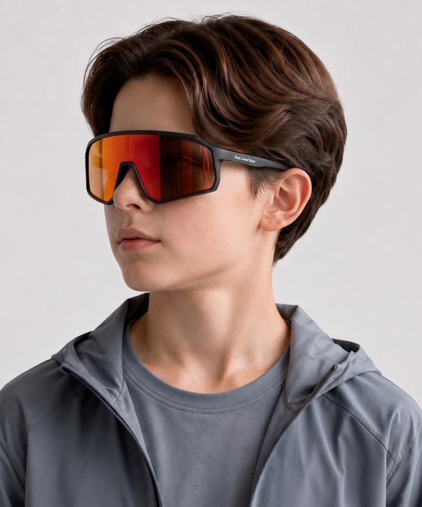 Tomdieo Junior Спортивные солнцезащитные очки UV400 Детские Бейсбольные Велосипедные Очки Ученики Начальной Школы