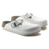 Birkenstock Бостон Удобные Универсальные Для Поездок Противоизносные Сабо Женские сабо Белые 0061378
