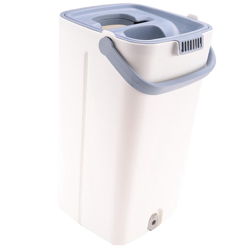 Lazy Flat Floor Mops And Bucket Set Free-Hand Wash Flat Mop Set For Hardwood Flat Squeeze Mop